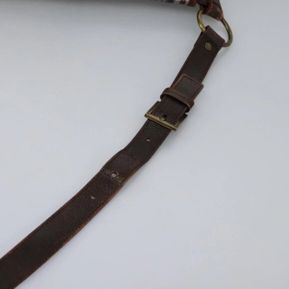 BURBERRY Nova Check Blue Label Shoulder Bag Canvas Beige Auth BD899 - Picture 9 of 16